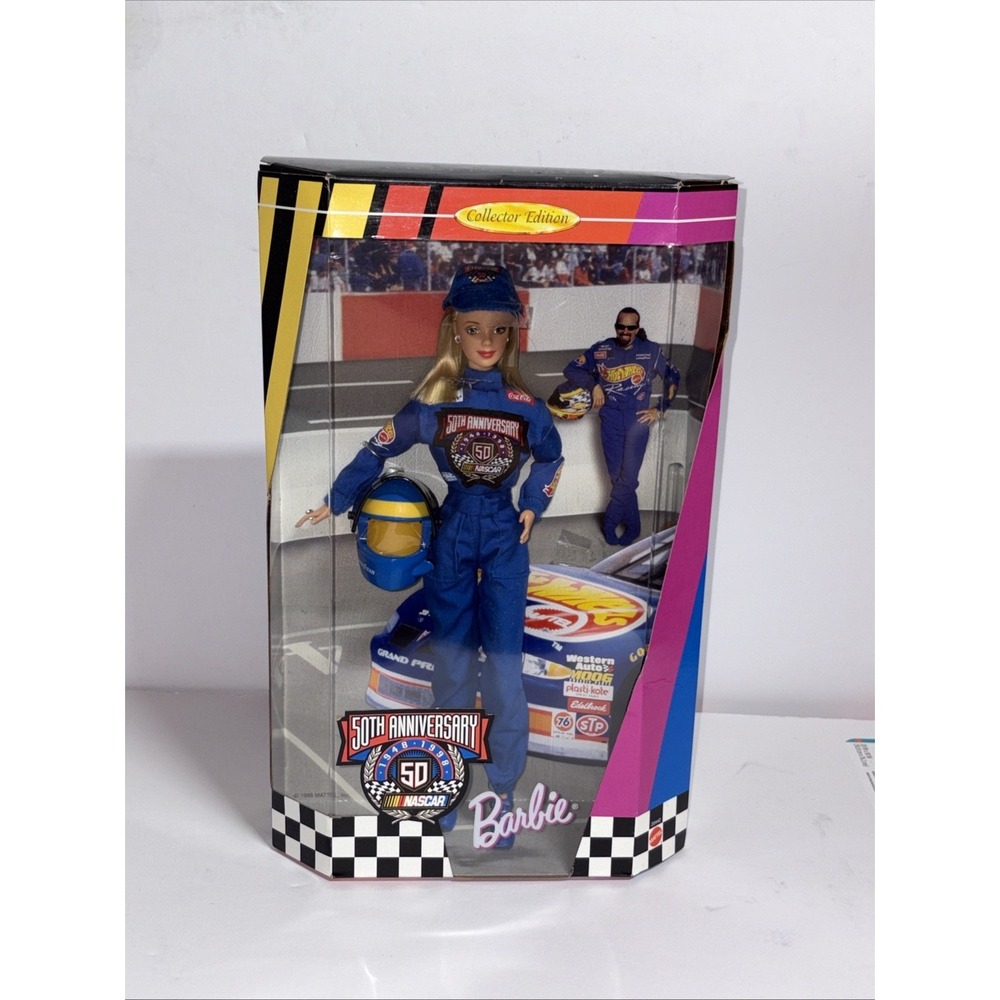 Barbie Doll Mattel 1998 Collector Edition 50th Anniversary NASCAR NRFB
